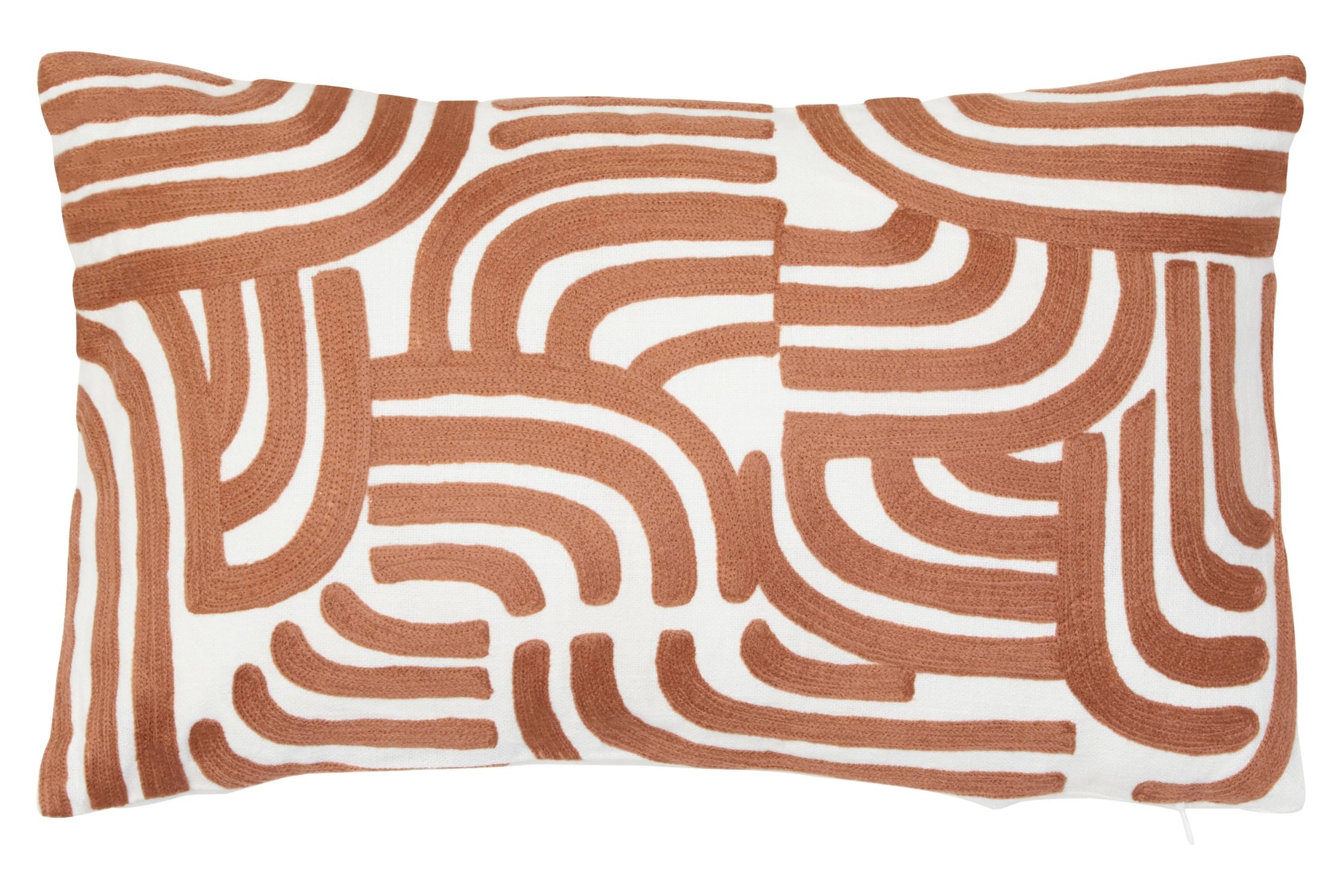 Orsina Bosie Ozella Patterned Rectangular Cushion – Terracotta