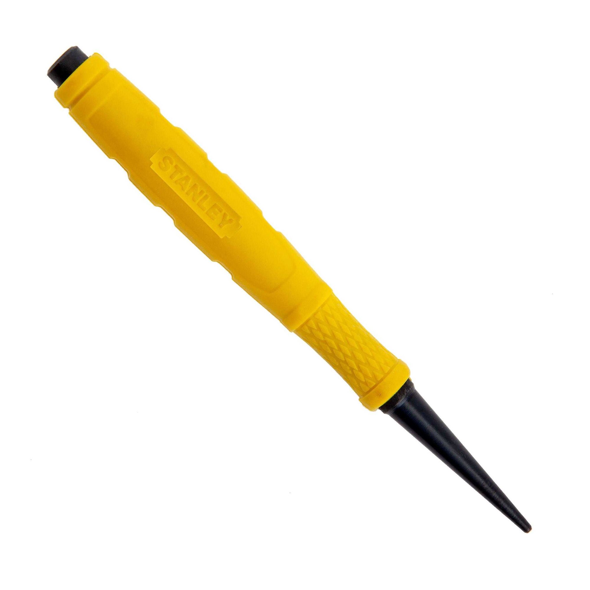 Stanley Dynagrip Nail Punch - Yellow