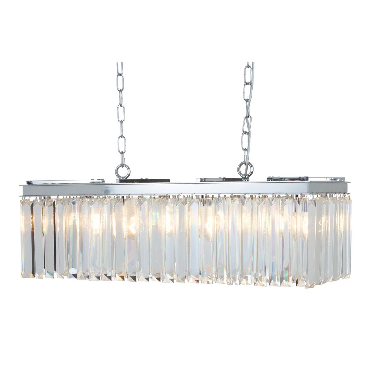 Orsina Kensington Townhouse 8-Bulb Pendant Light - Silver