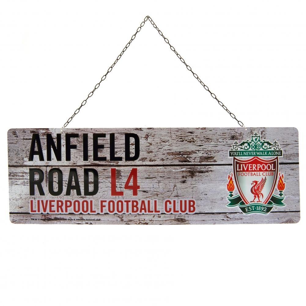 Liverpool FC Rustic Plaque - Red & White & Black