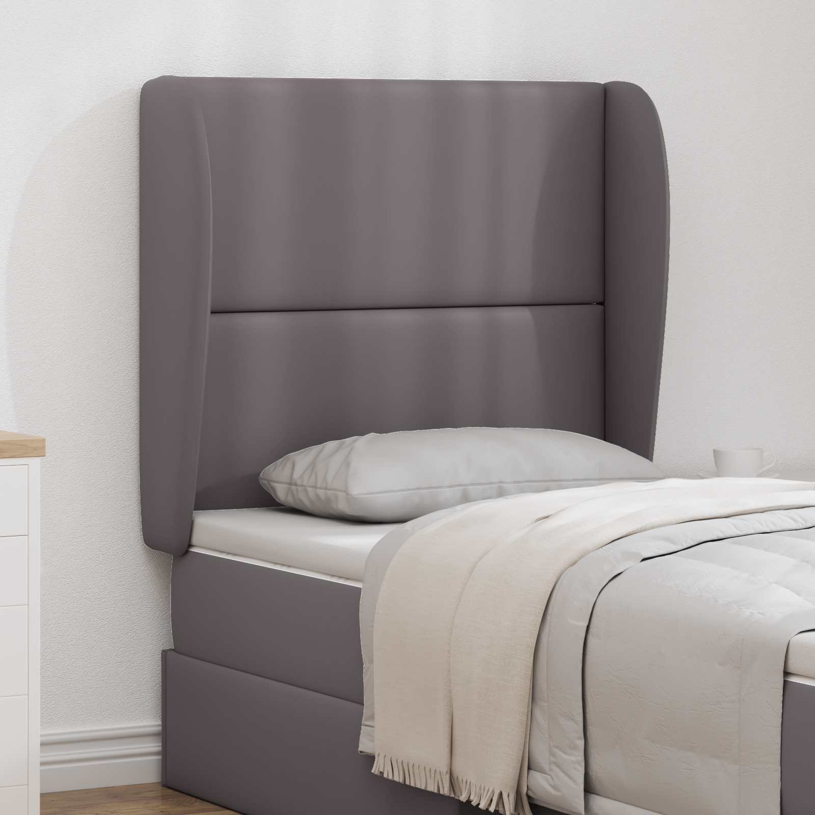 Walplus PVC Headboard - Dim Grey - 80 x 23 x 6 cm