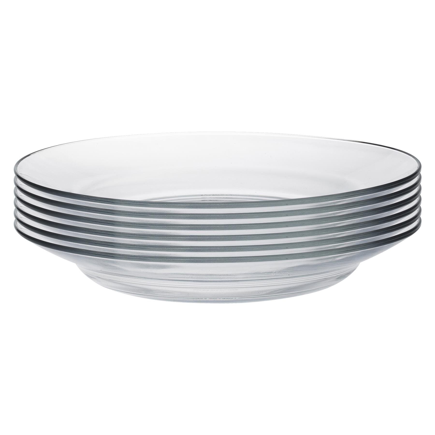 Duralex Lys Tempered Glass Soup Plates 230mm - Pack of 12