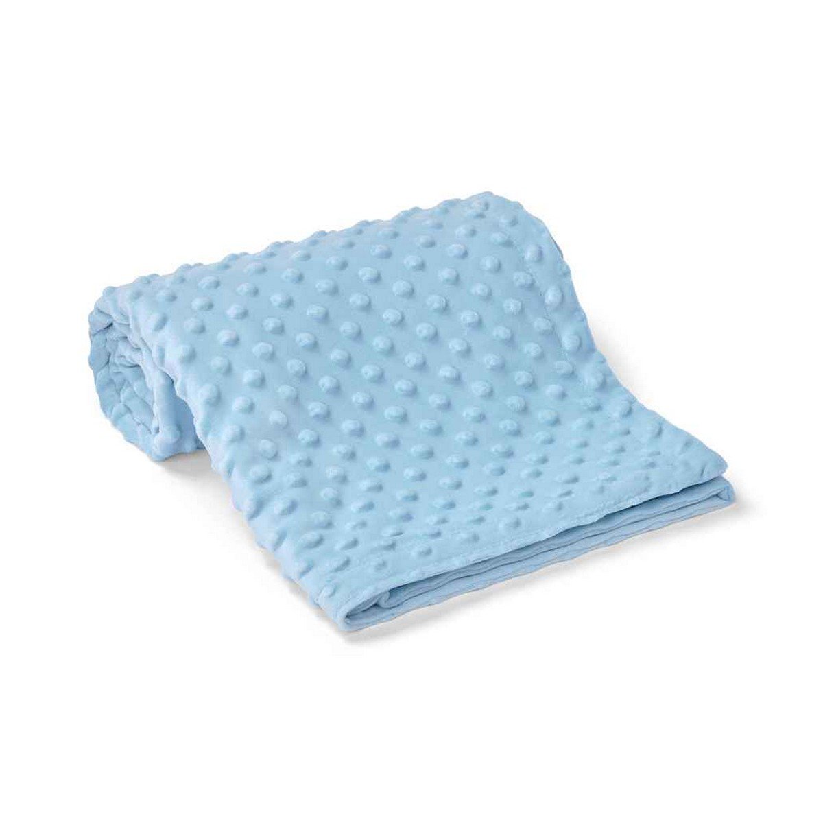 Brand Lab Minky Embossed Light Blue Blanket - One Size