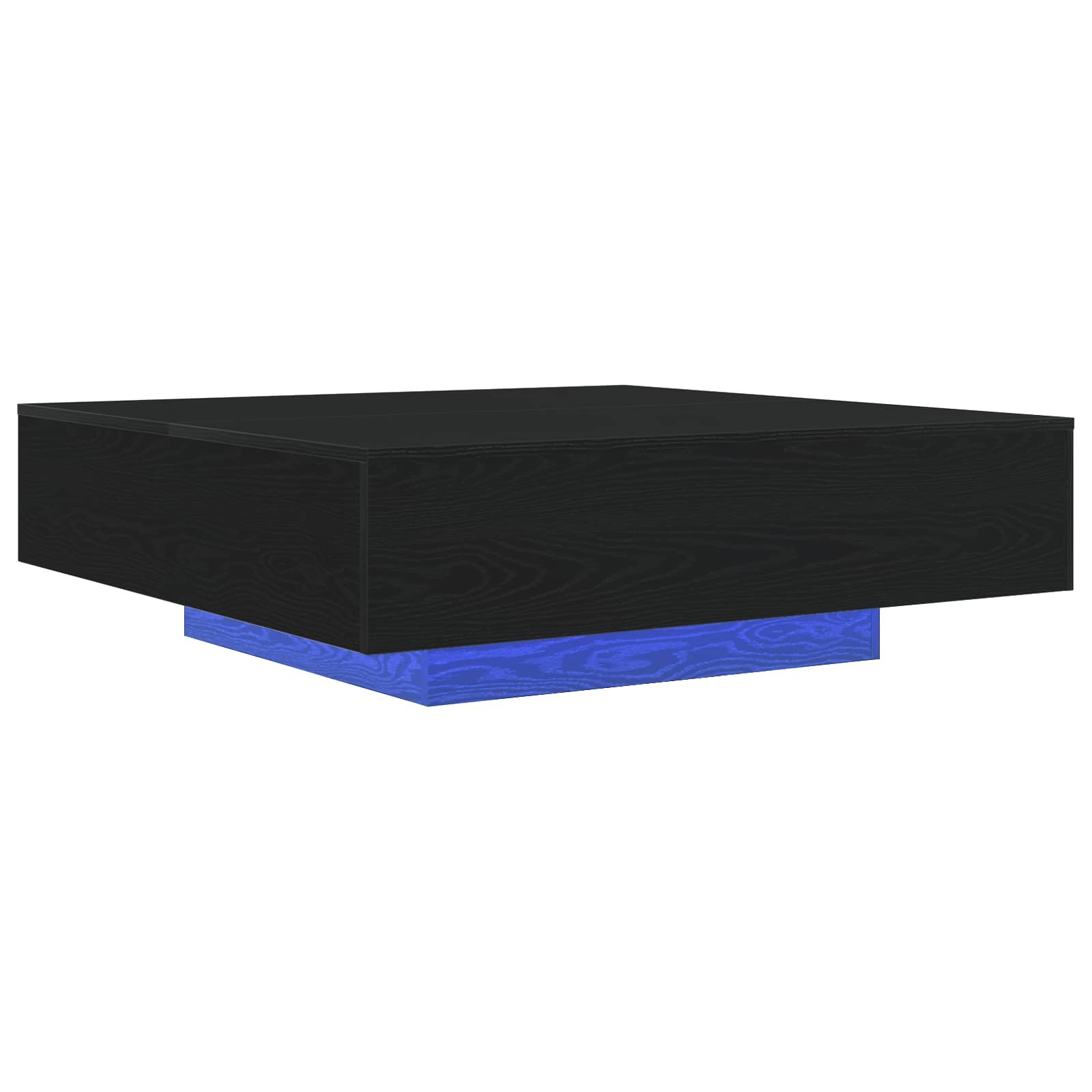 Walplus Engineered Wood Coffee Table - Black Oak - 100 x 100 x 31 cm