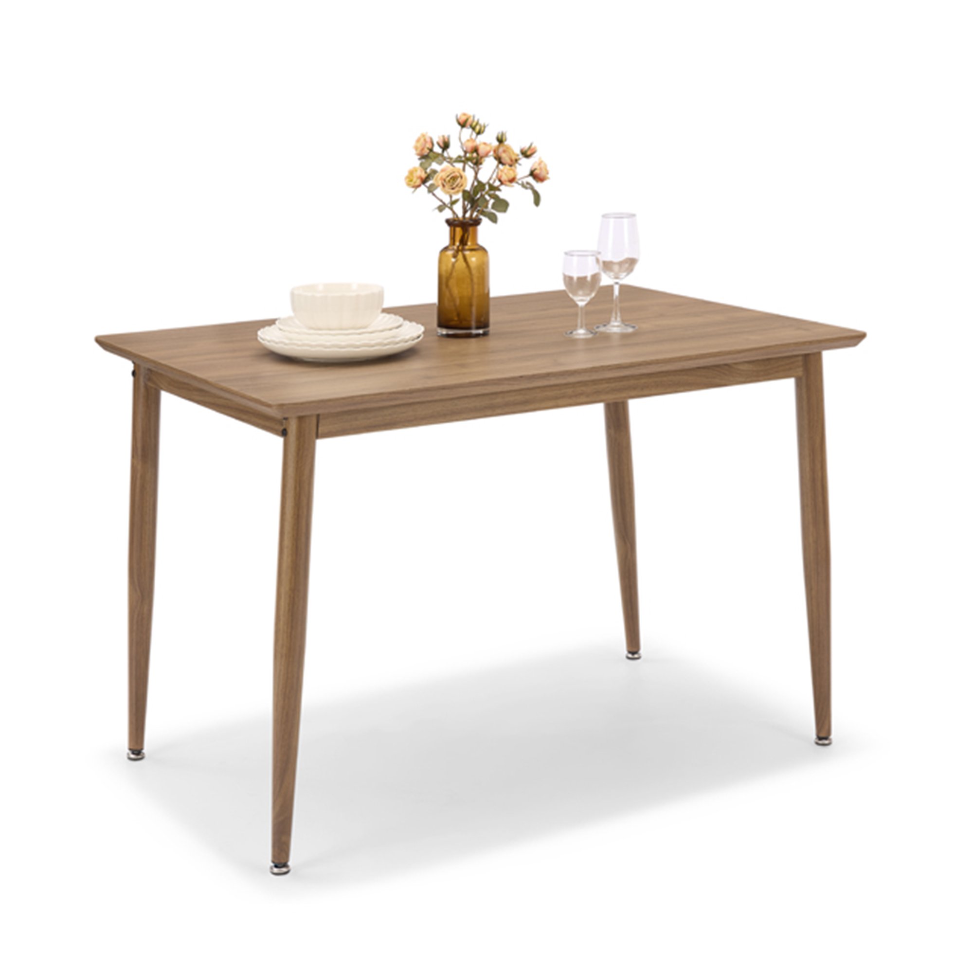 Vonhaus Burton 4 Seater Dining Table - Dark Wood