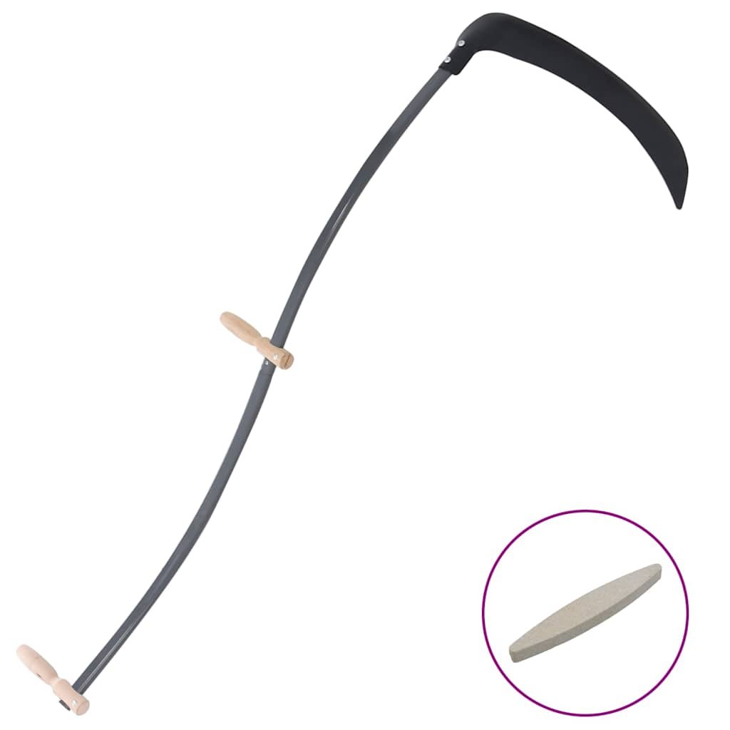 Walplus Scythe with Grinding Stone - Black - 145 cm