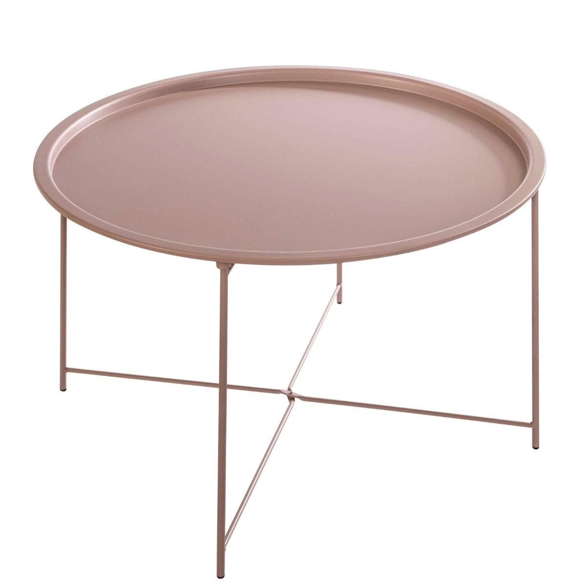 Noa & Nani Bjarni Metal Coffee Side Table - Blush Pink