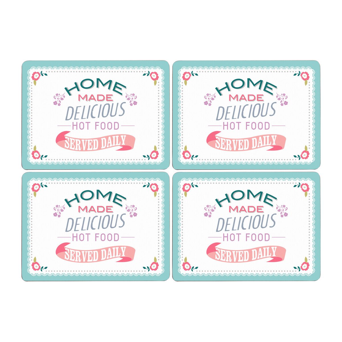 Orsina Amelie Set Of Four Cork Placemats - Multicoloured