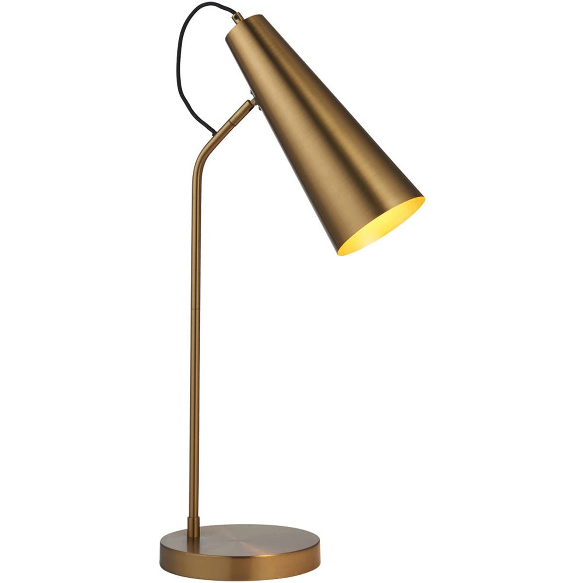 Loops Direct Steel Task Lamp - Warm Antique Brass