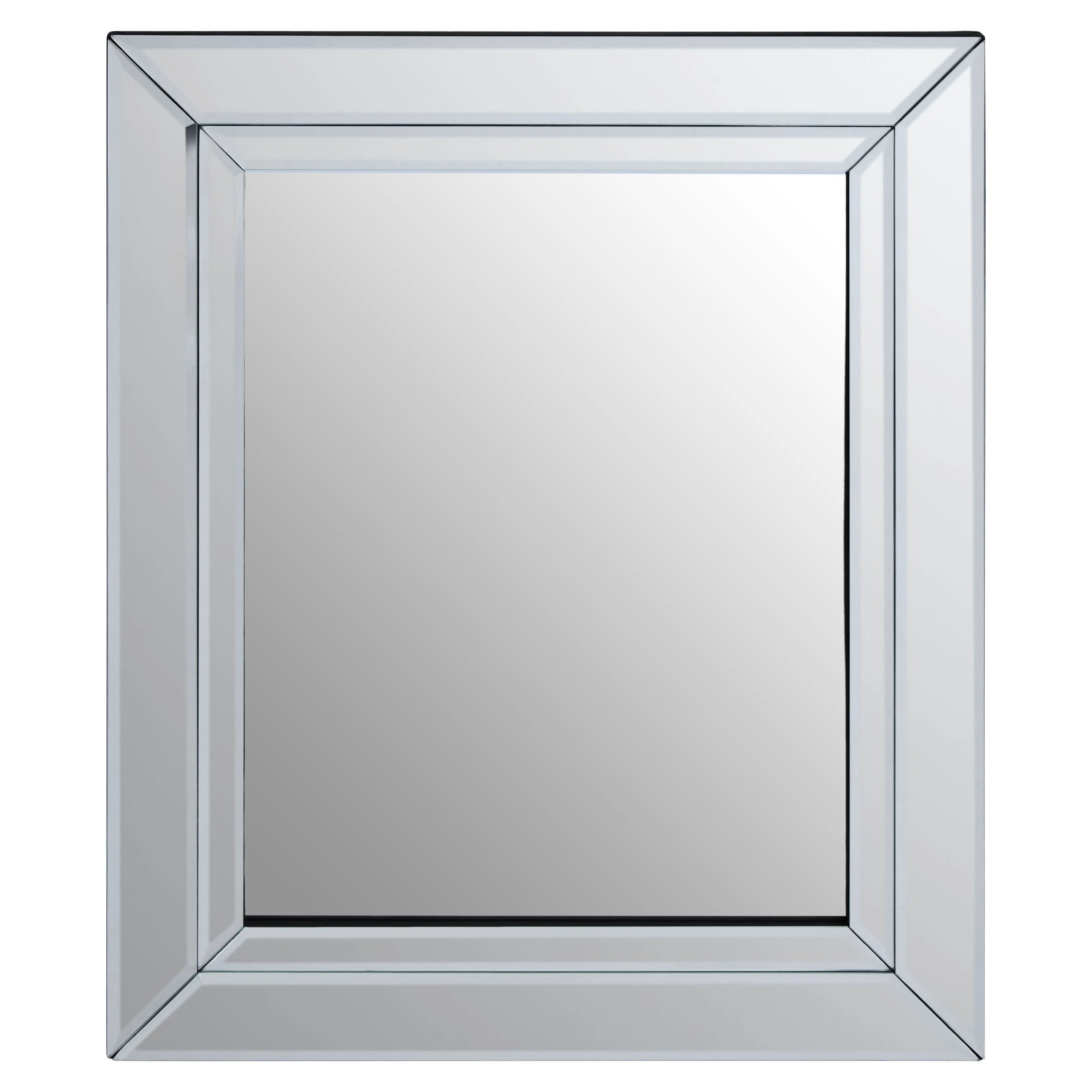 Orsina Sana Double Bevelled Edge Wall Mirror – Clear