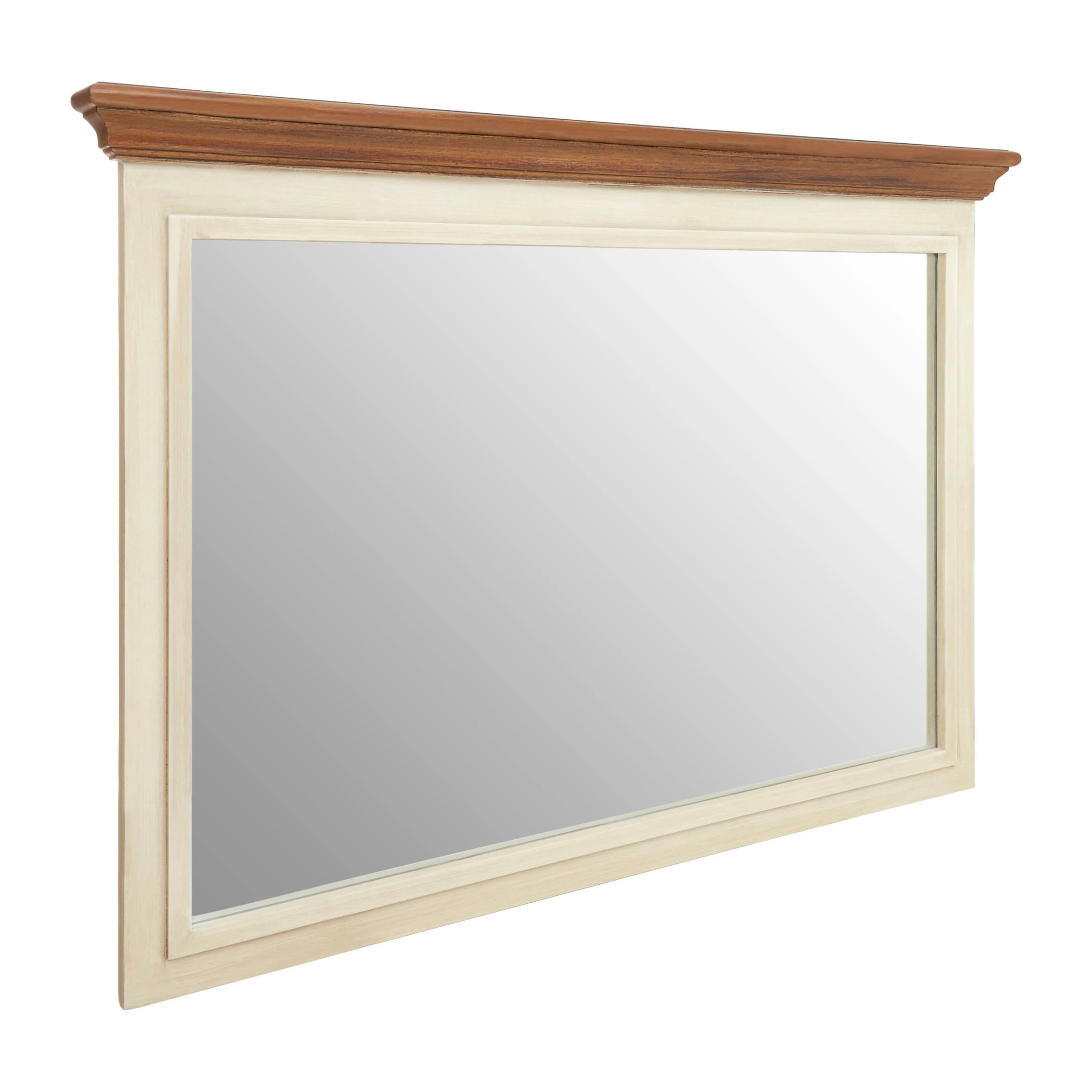 Orsina Virginia Wall Mirror – Brown and Cream