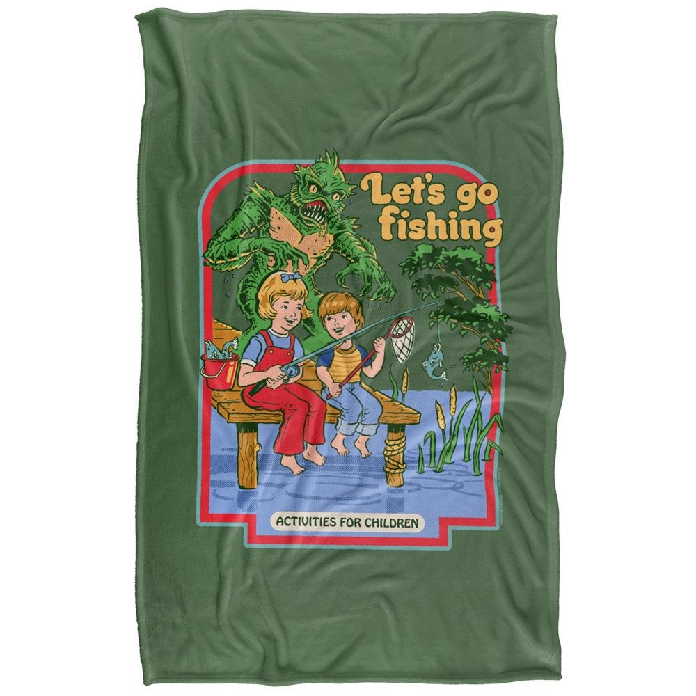 Steven Rhodes Let's Go Fishing Soft Touch Blanket - 147cm x 91cm