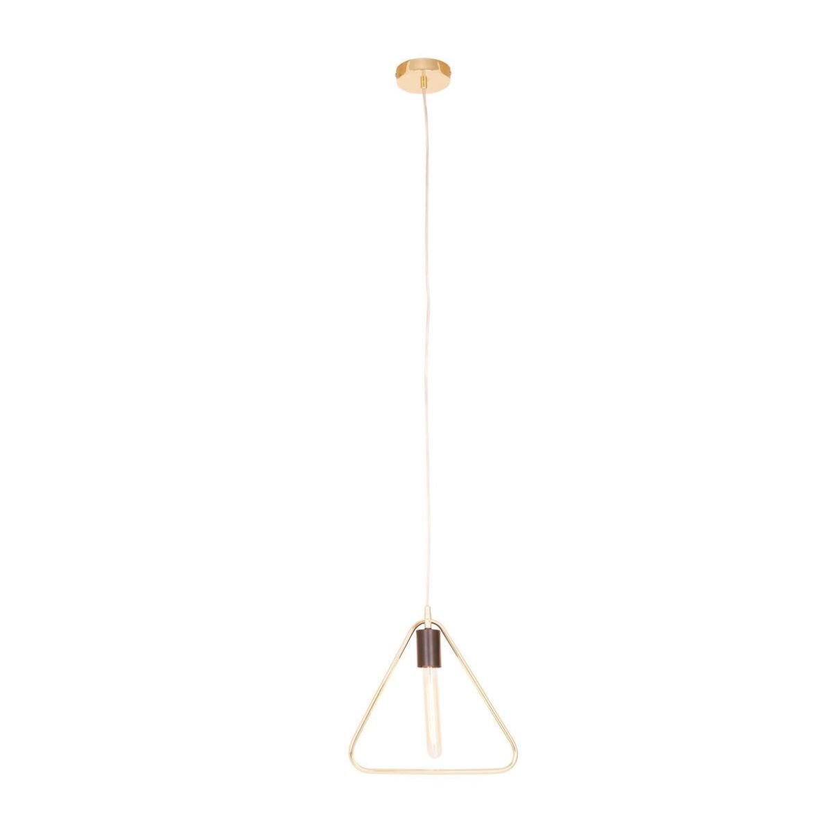 Orsina Lavis Triangle Pendant Light - Black and Gold