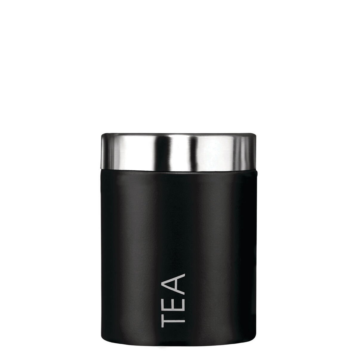 Orsina Liberty Enamel Tea Canister – Black and Silver