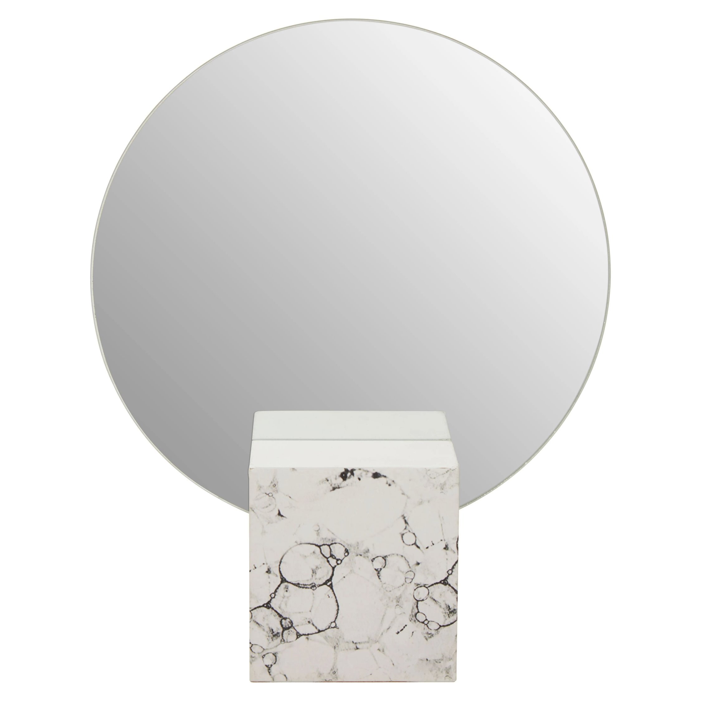 Orsina Mimo Round Mirror – White