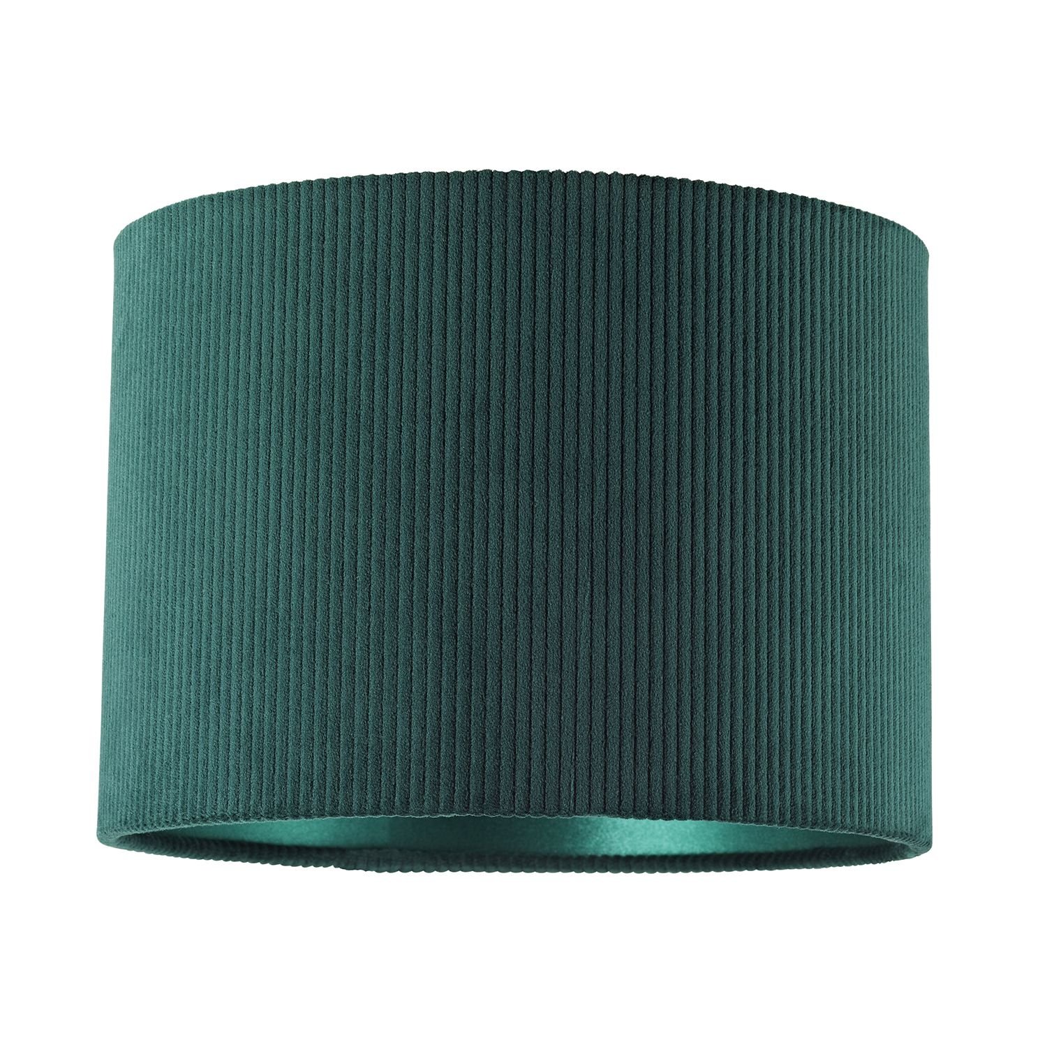Happy Homewares Dark Forest Green Corduroy Fabric 10' Lampshade - 25cm