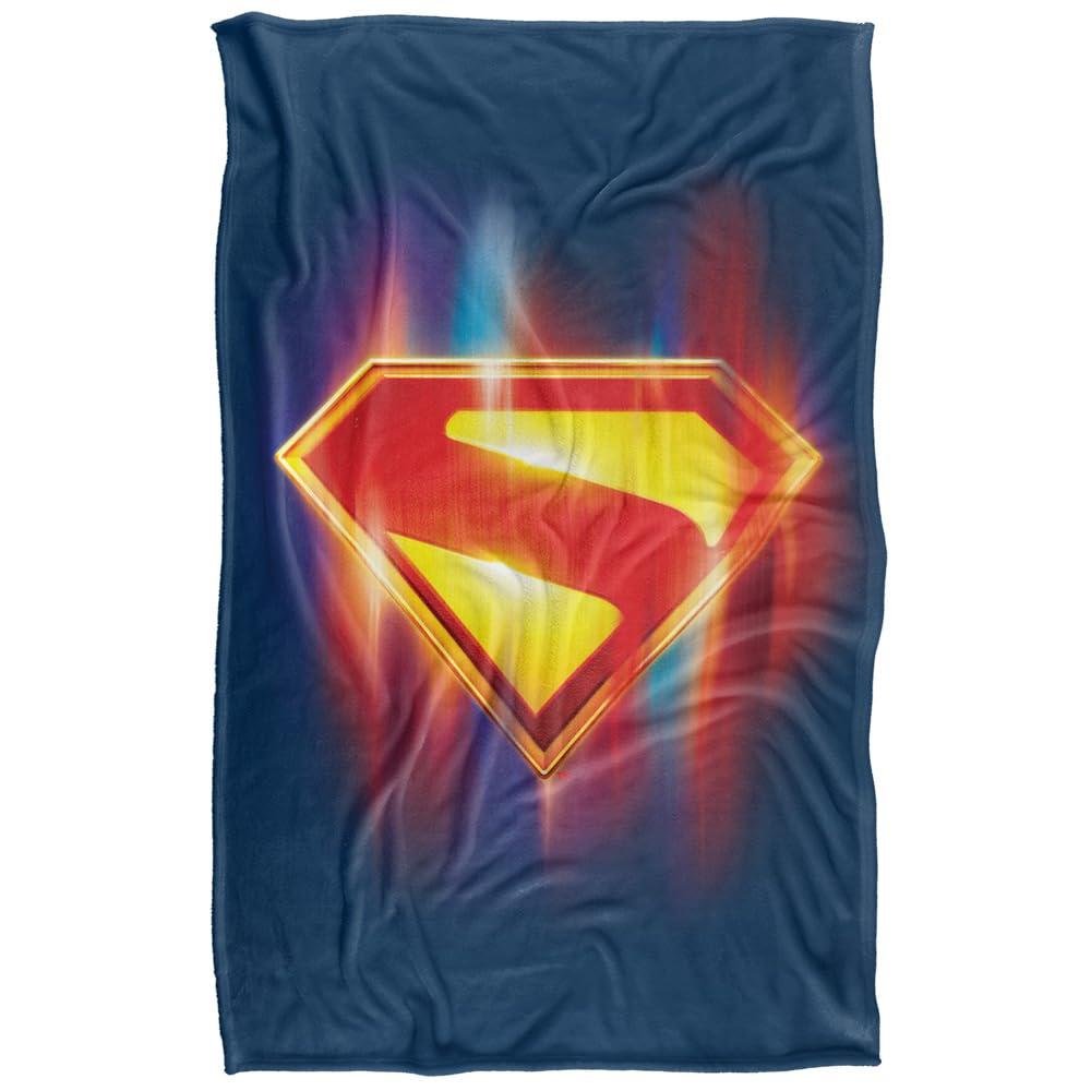 Superman 2025 Glow Logo Soft Touch Blanket - 147cm x 91cm