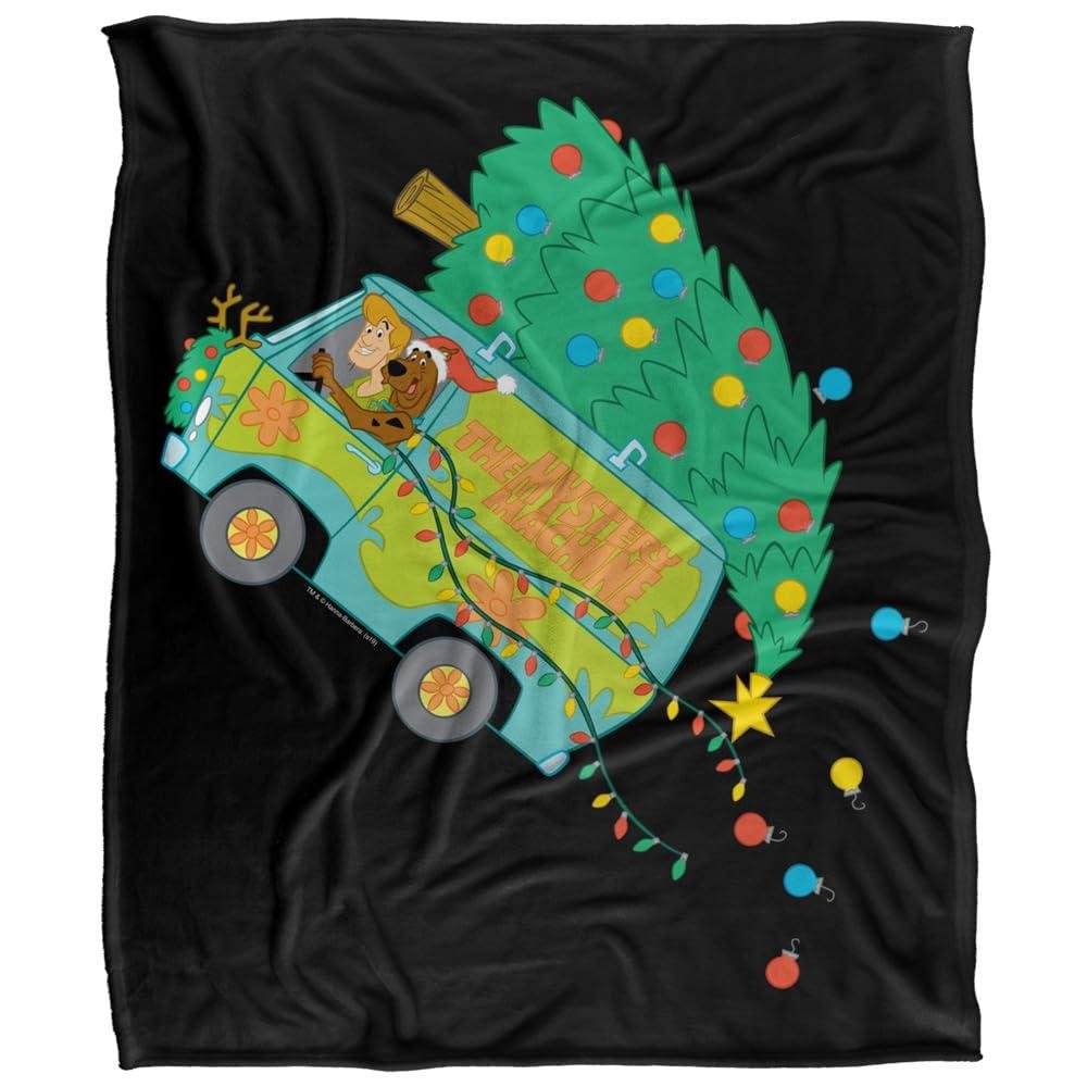 Scooby Doo The Mystery Machine Soft Touch Christmas Blanket - 147cm x 91cm