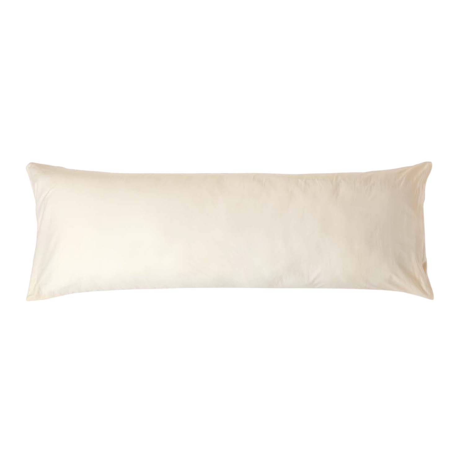Homescapes Egyptian Cotton Housewife Body Pillowcase - Cream