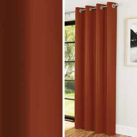 Enhanced Living Nightfall Eyelet Single Door Curtain 168x214cm - Orange