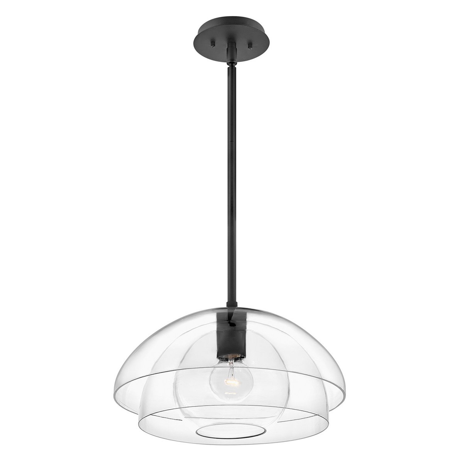 Elstead Hinkley Dome Pendant Light - Black