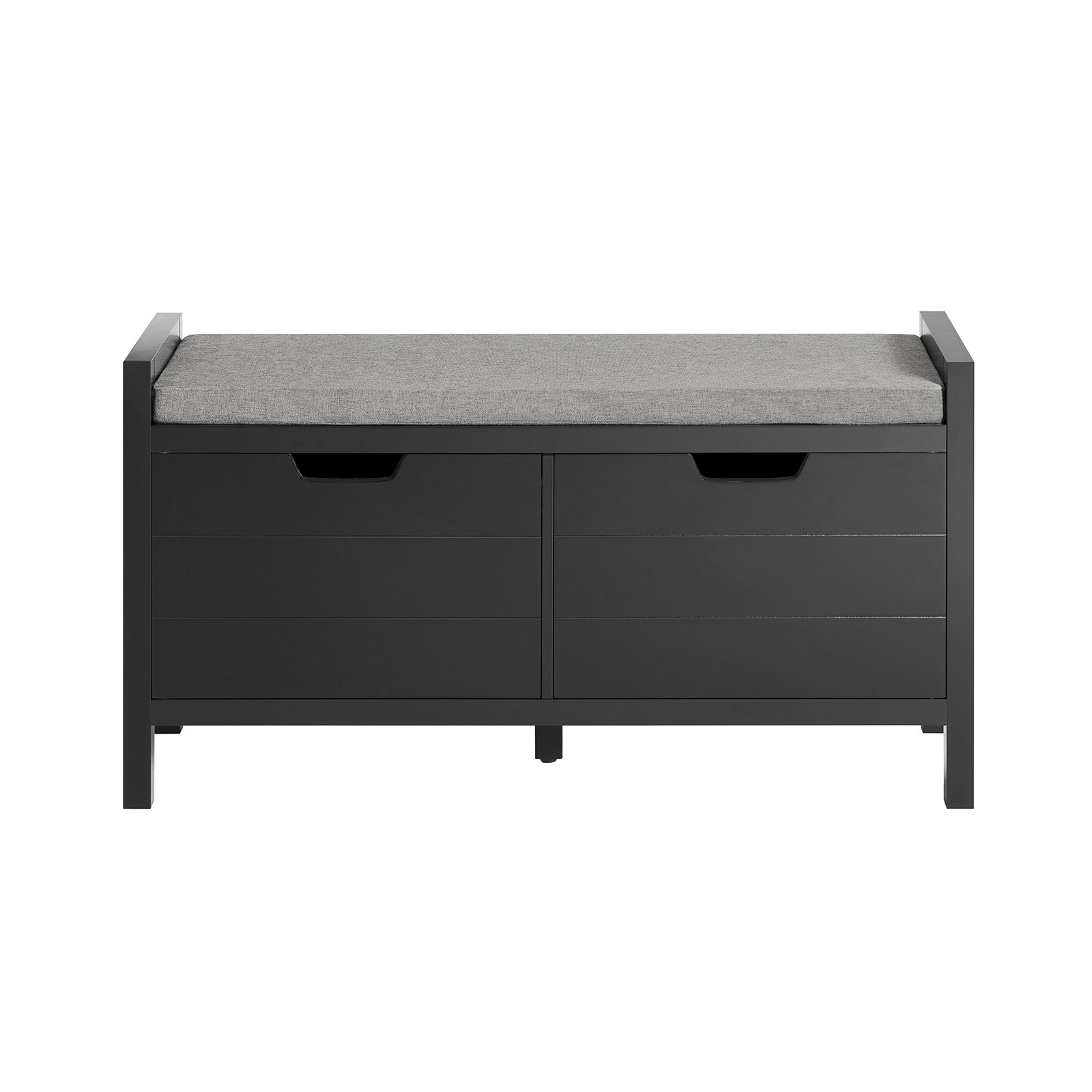 SoBuy 2 Drawer 2 Door Shoe Storage Hallyway Bench - Black