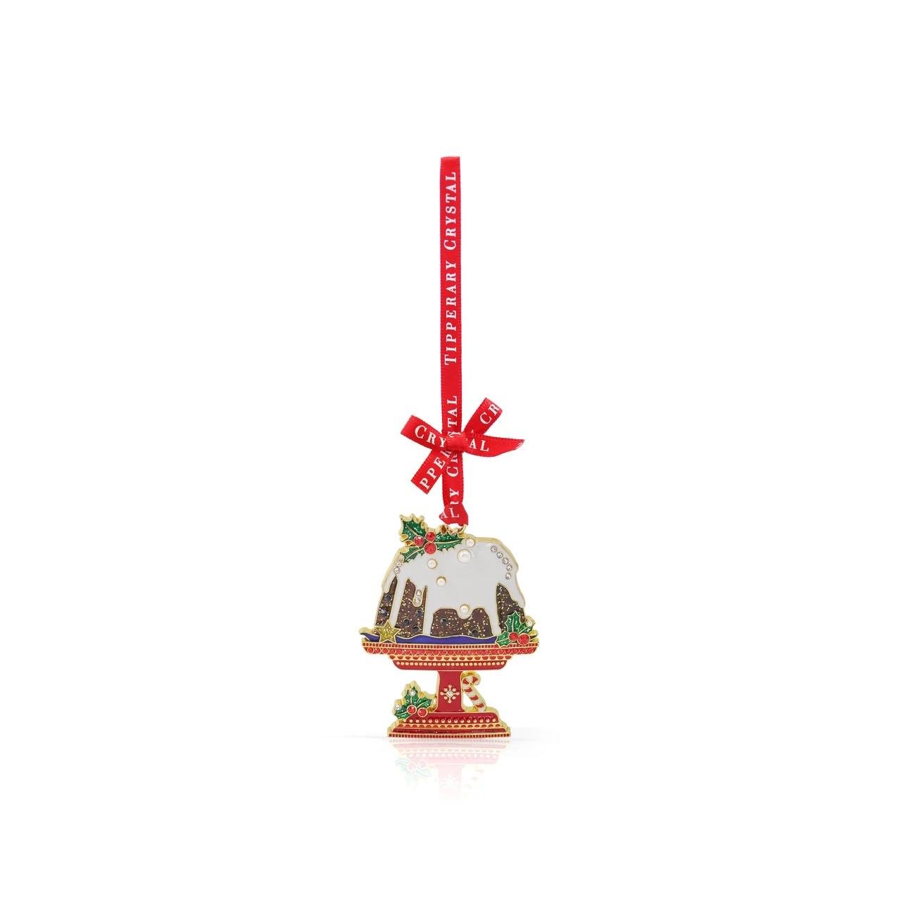 Tipperary Metal Sparkle Christmas Pudding Hanging Decoration