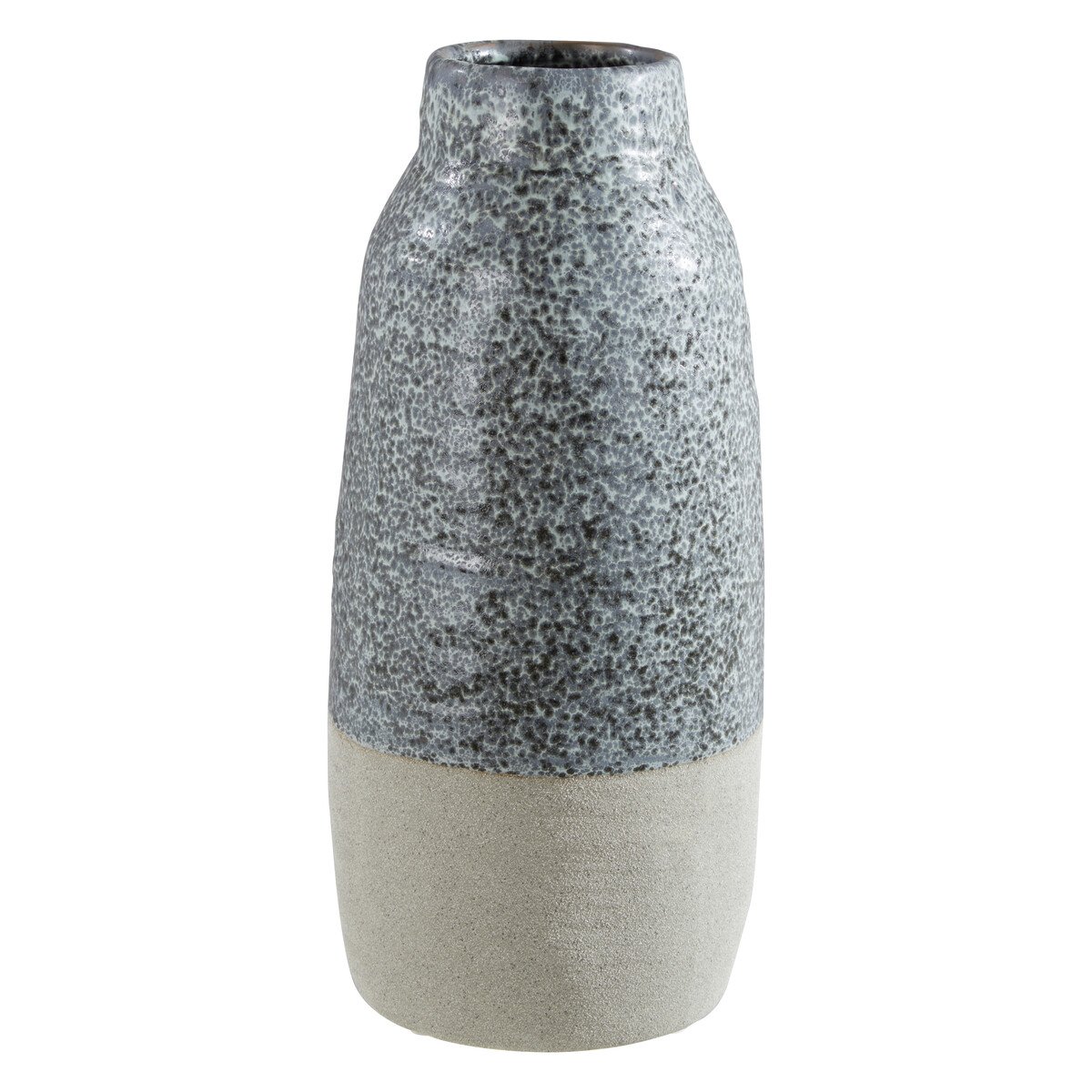 Orsina Caldera Speckled Bottled Vase - Grey