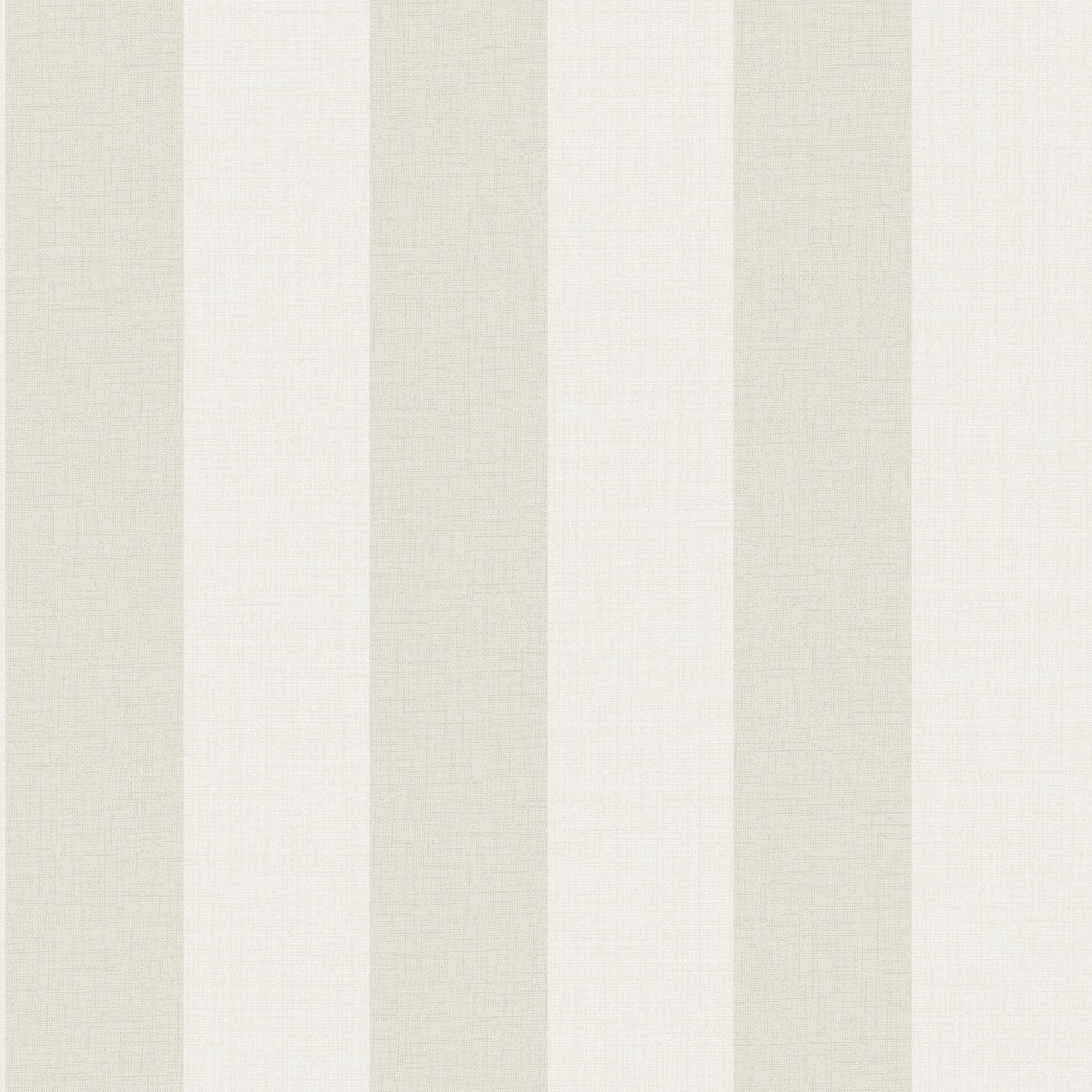 Grandeco Classic Wide Textured Stripe Wallpaper - Neutral Beige