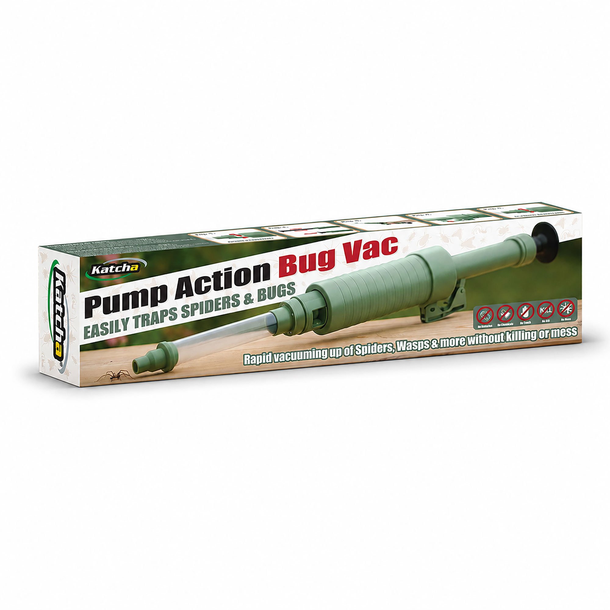 Katcha Pump Action Bug Vac Spider & Insect Catcher
