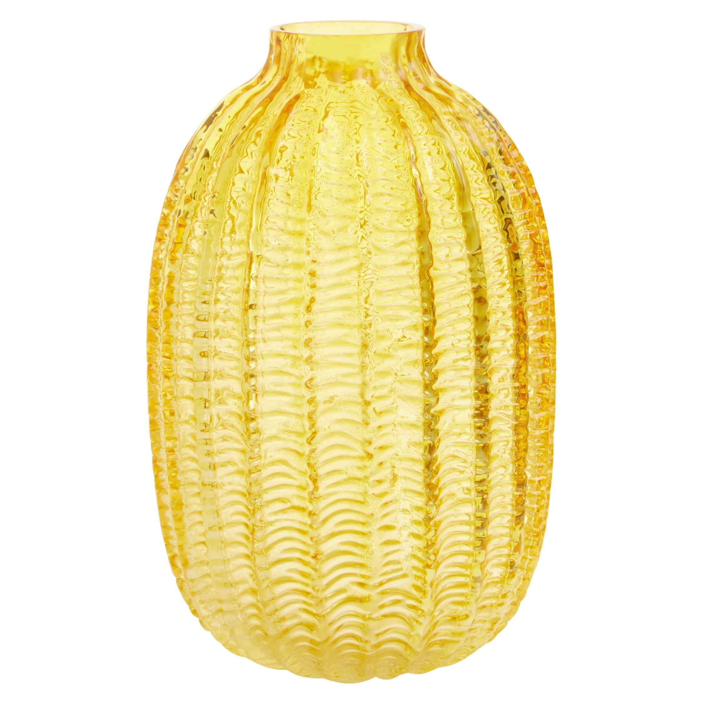 Orsina Bionda Large Glass Vase - Yellow
