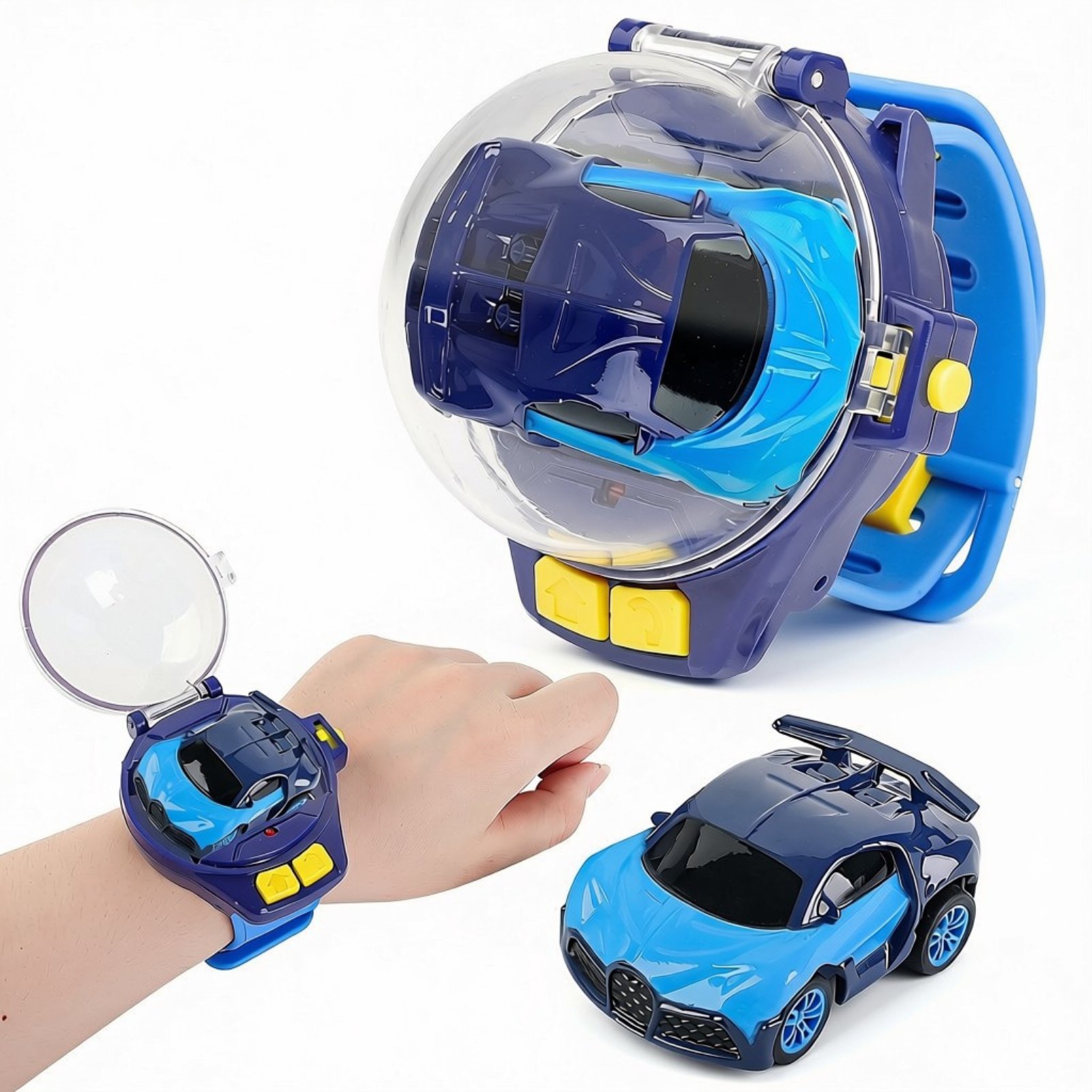 deAO Remote Control Cars Watch Toy - Blue