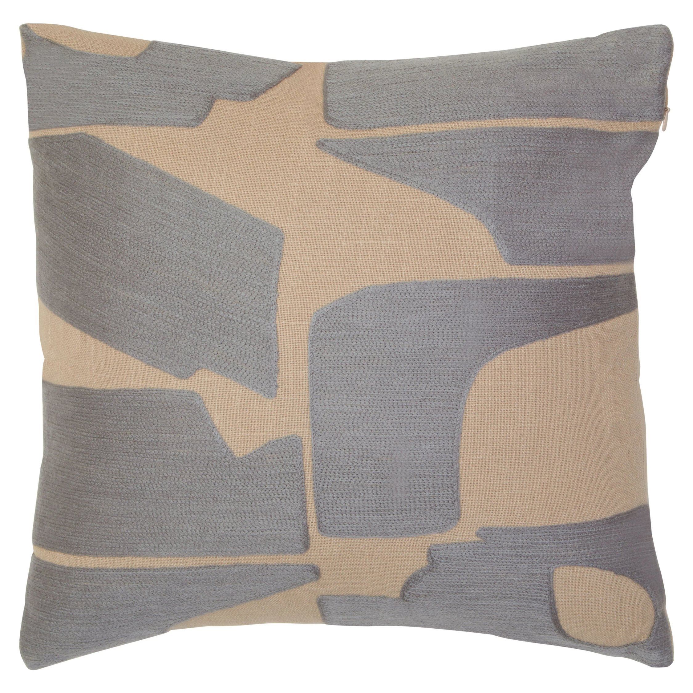 Orsina Bosie Ozella Patterned Square Cushion – Grey