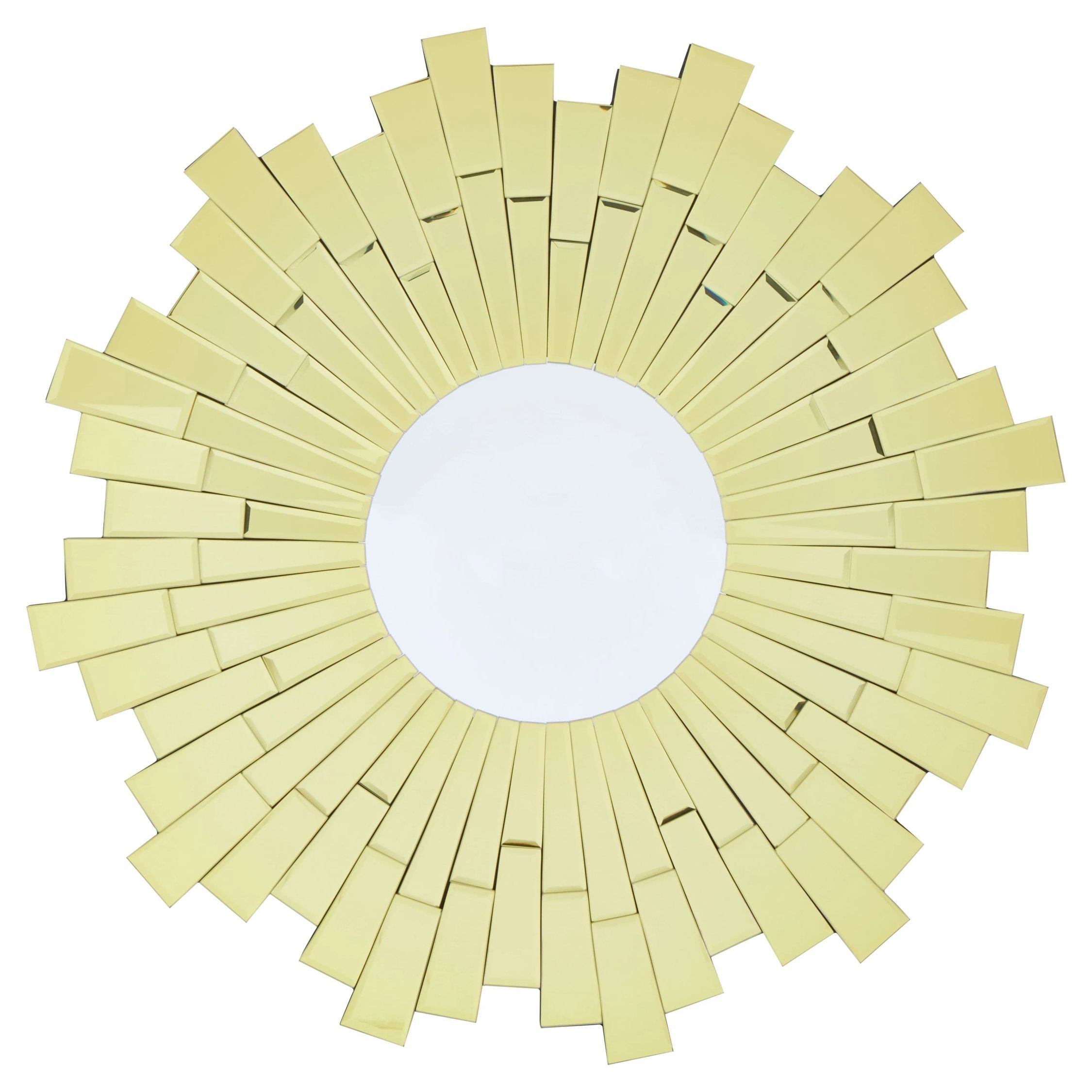 Orsina Glitzy Small Circular Wall Mirror – Gold