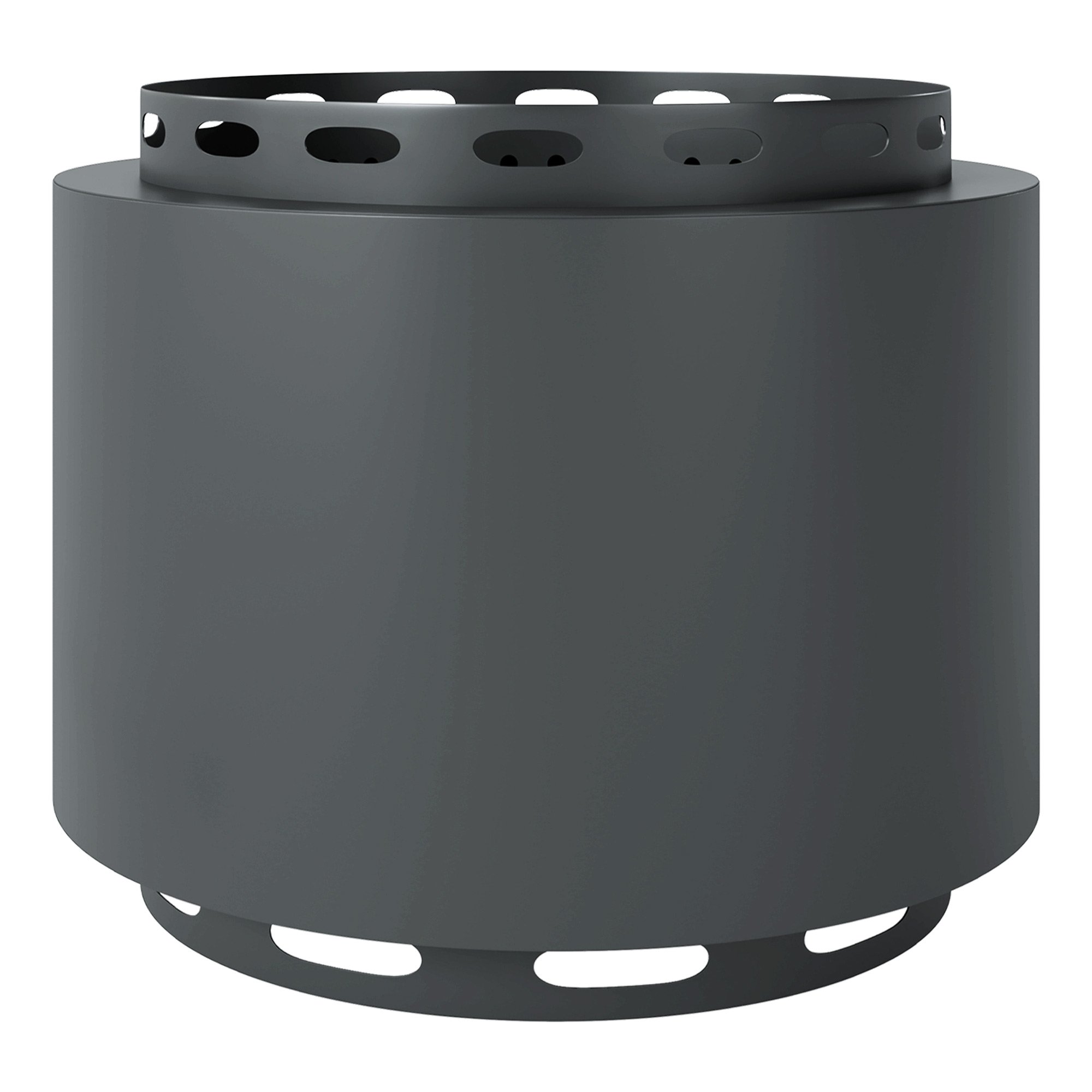 Outsunny 48.5cm Portable Steel Smokeless Wood Burning Fire Pit – Dark Grey
