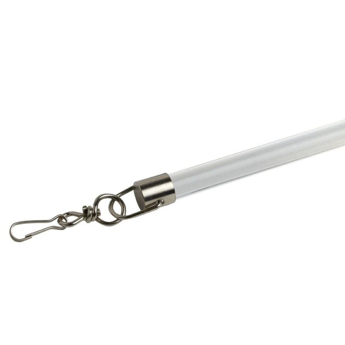New Edge Blinds Clear Acrylic Curtain Wand Pull Draw Rod Pair - 75cm