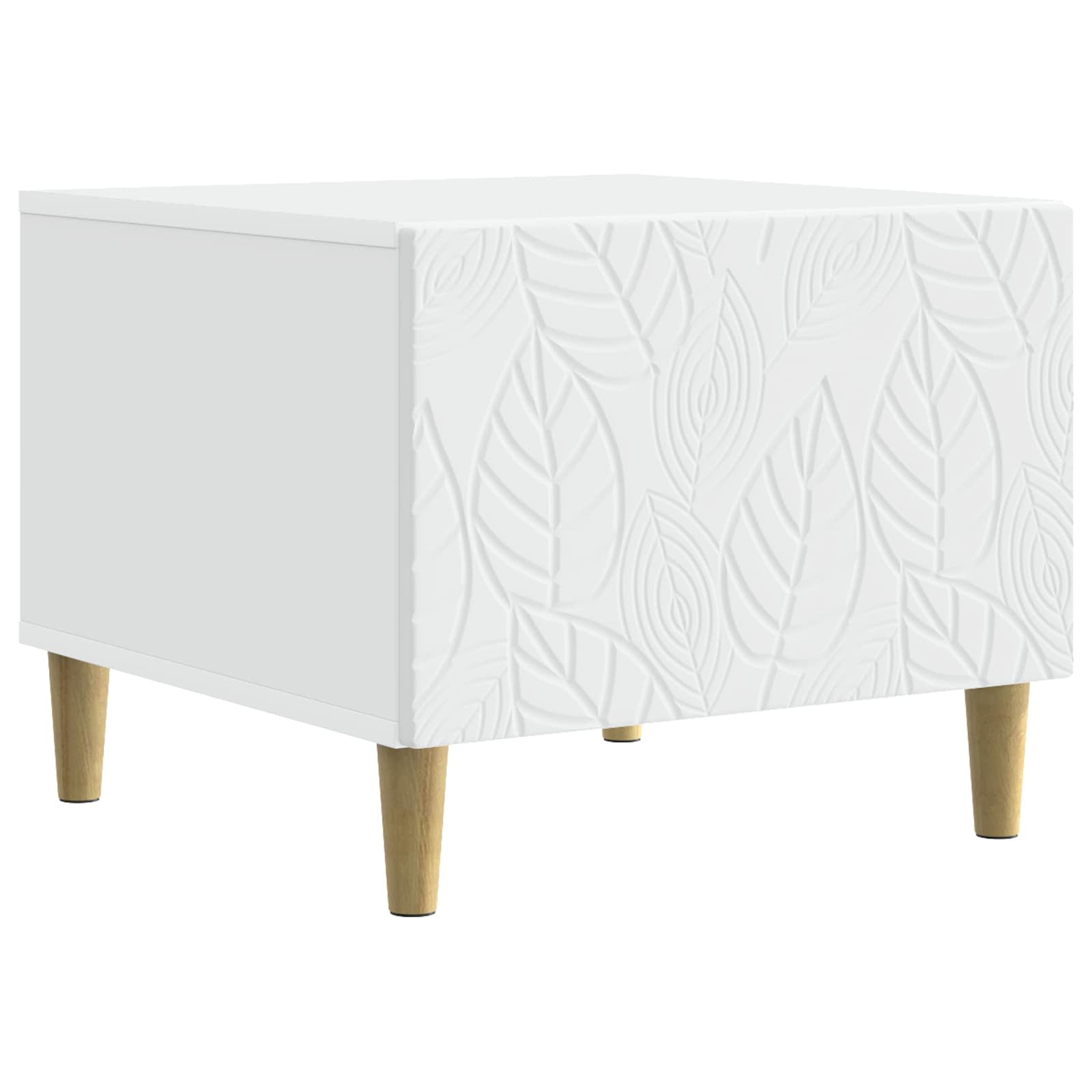 Walplus Engineered Wood Coffee Table - White - 50 x 49 x 40 cm