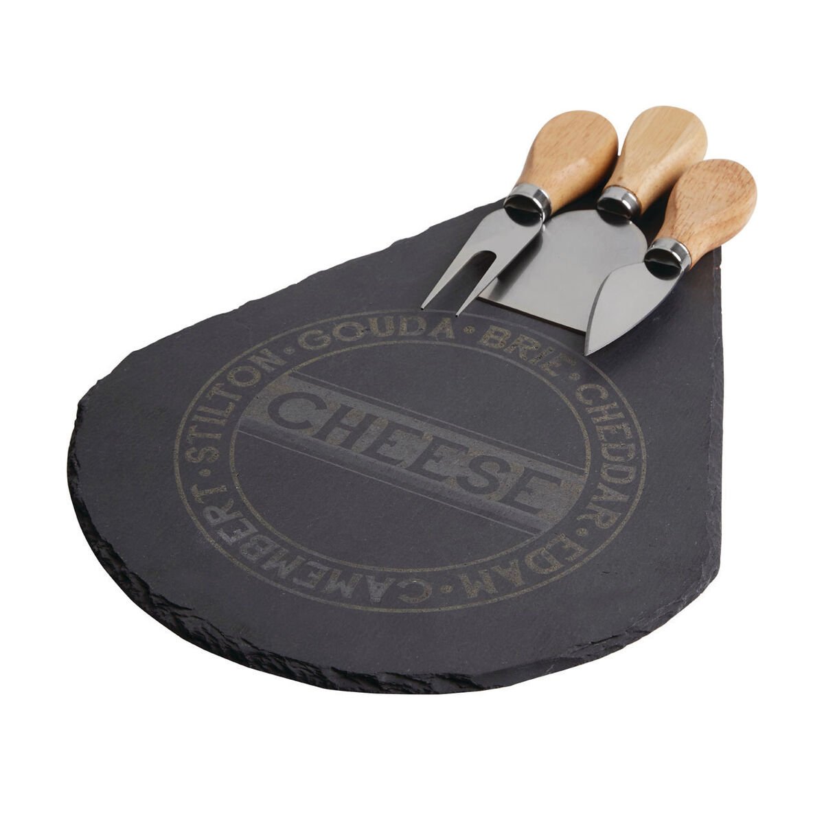 Orsina Carter 4 Piece Cheese Board and Tool Set – Slate