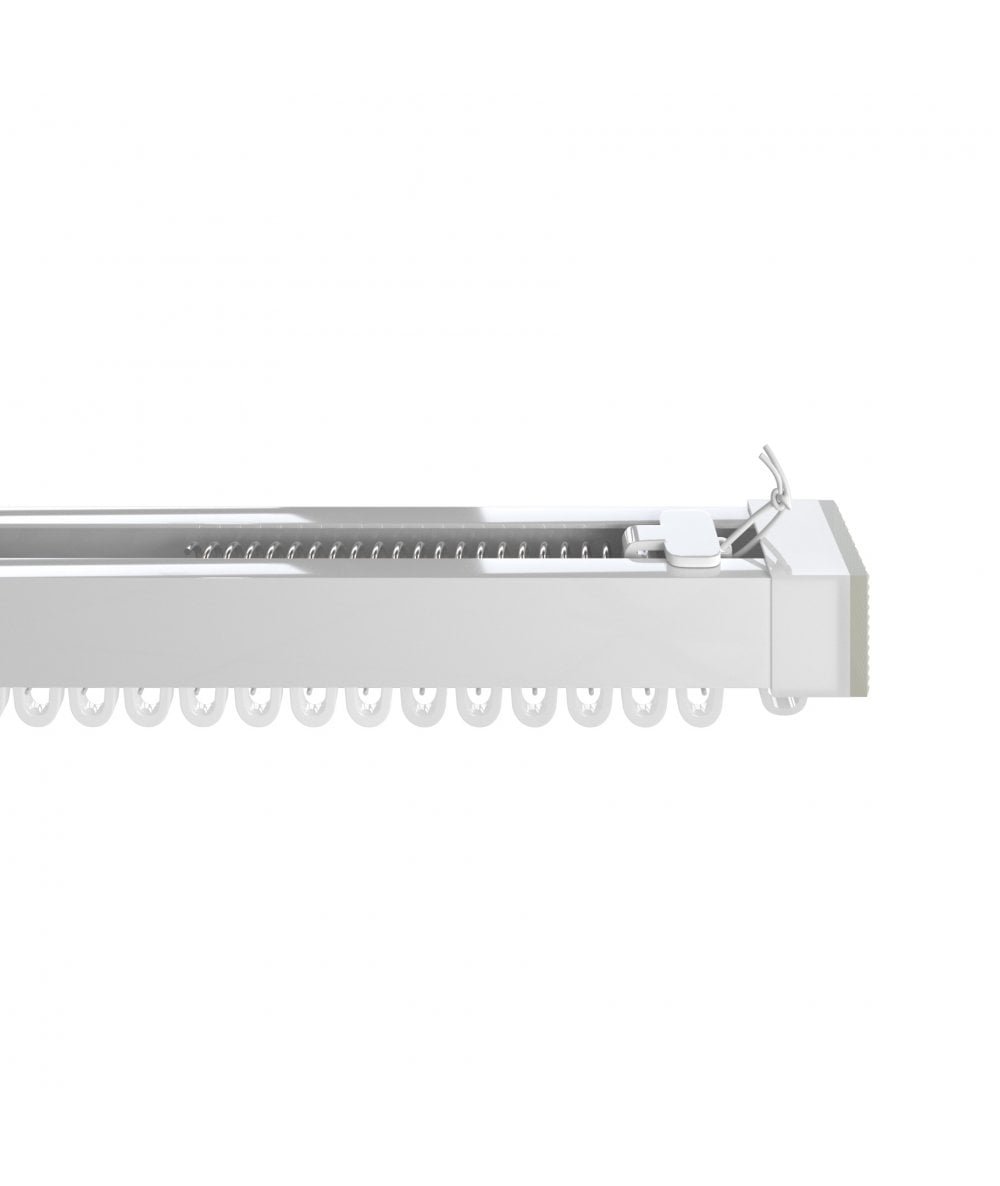 New Edge Blinds Extendable No Drill Metal White Curtain Track - 70cm - 110cm