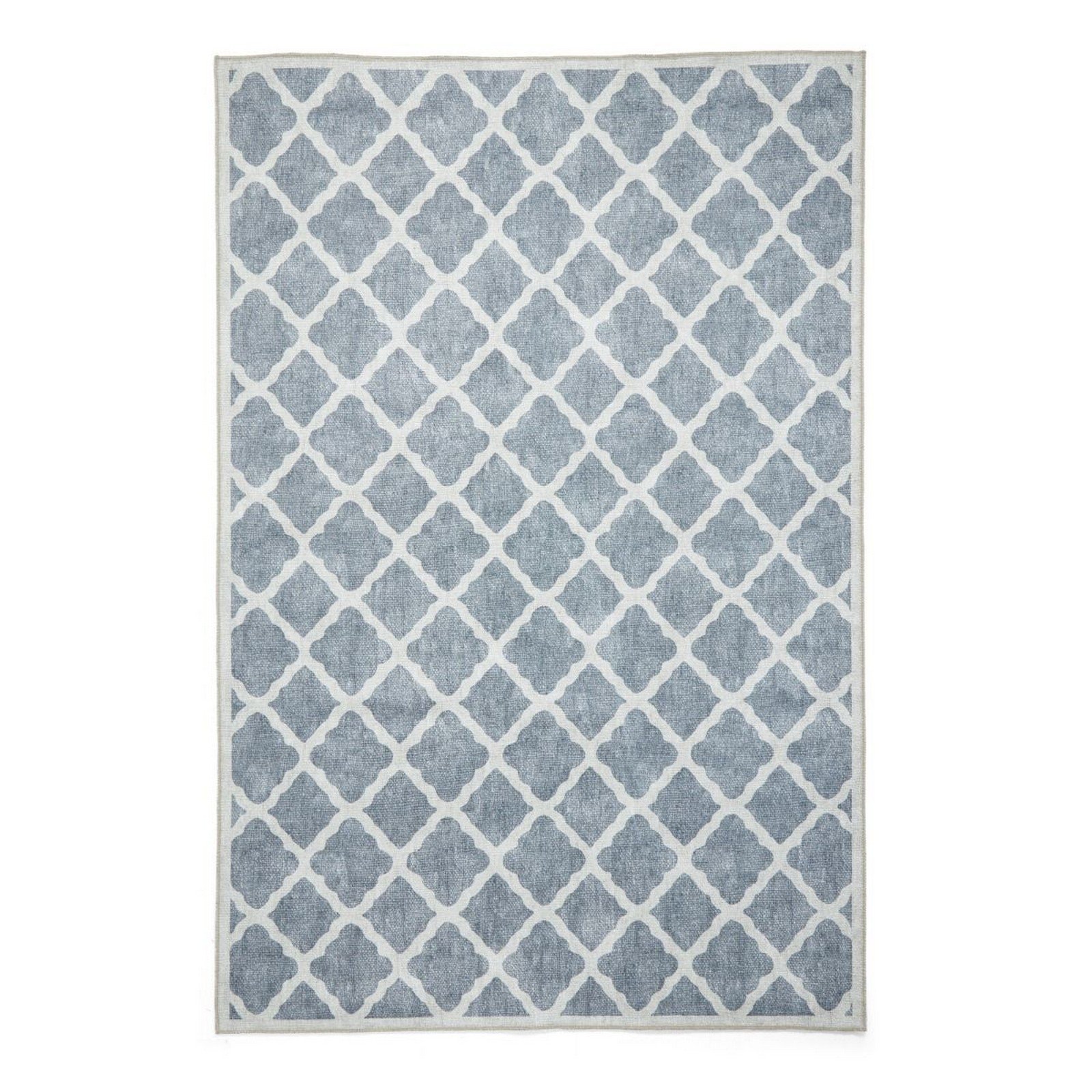 Mega Flooring Grey Modern Geometric Rug - 61 x 120cm