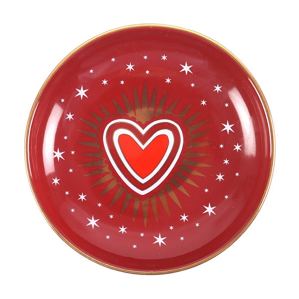 Something Different Sacred Heart Trinket Dish - Red