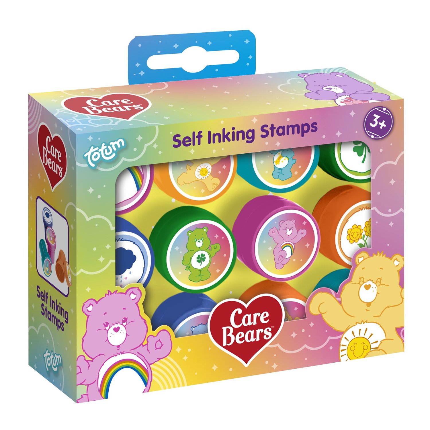 Totum Care Bears Self Inking Stamps Craft Stationery Activity Set - 12 Piece