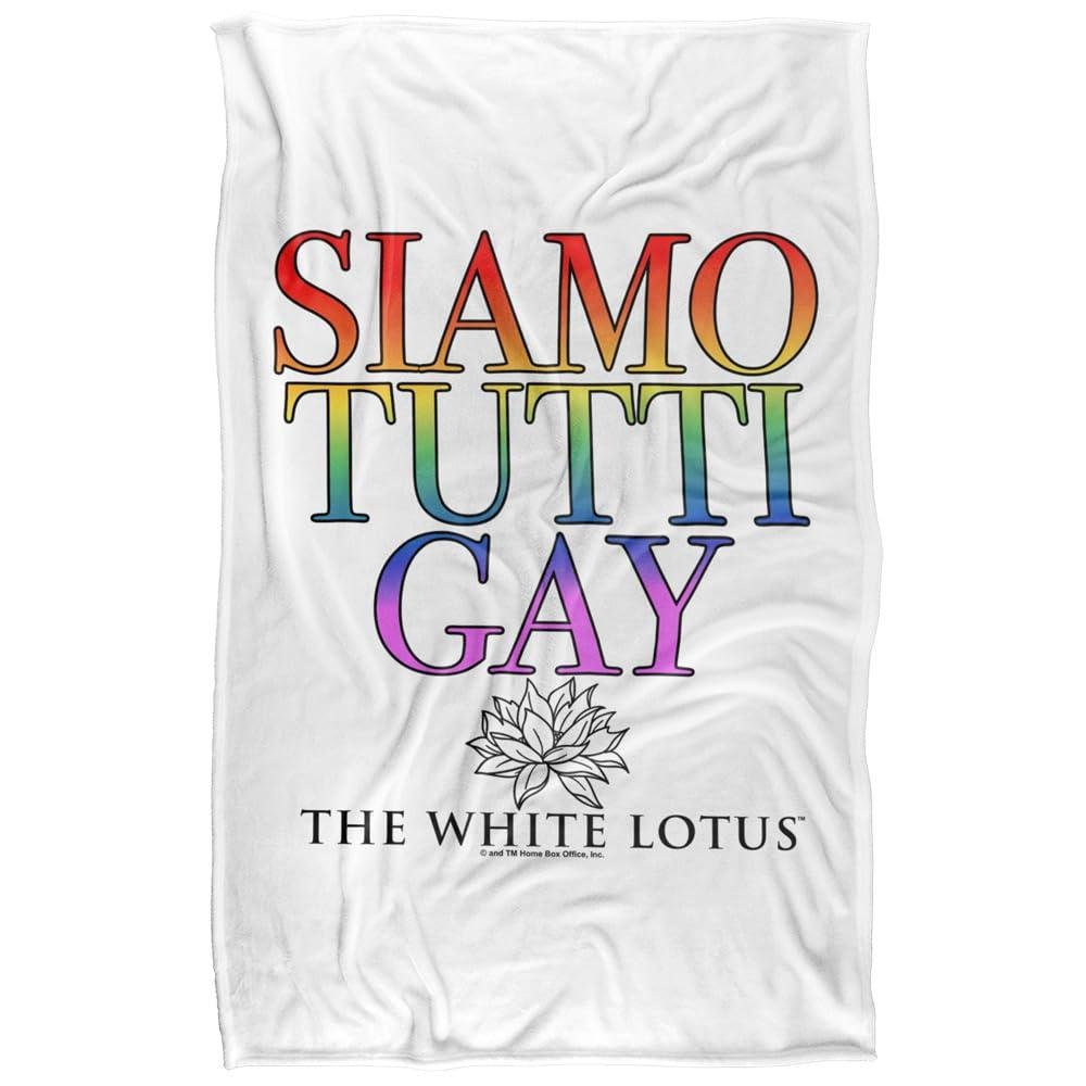 The White Lotus Siamo Tutti Gay Blanket - 152cm x 127cm