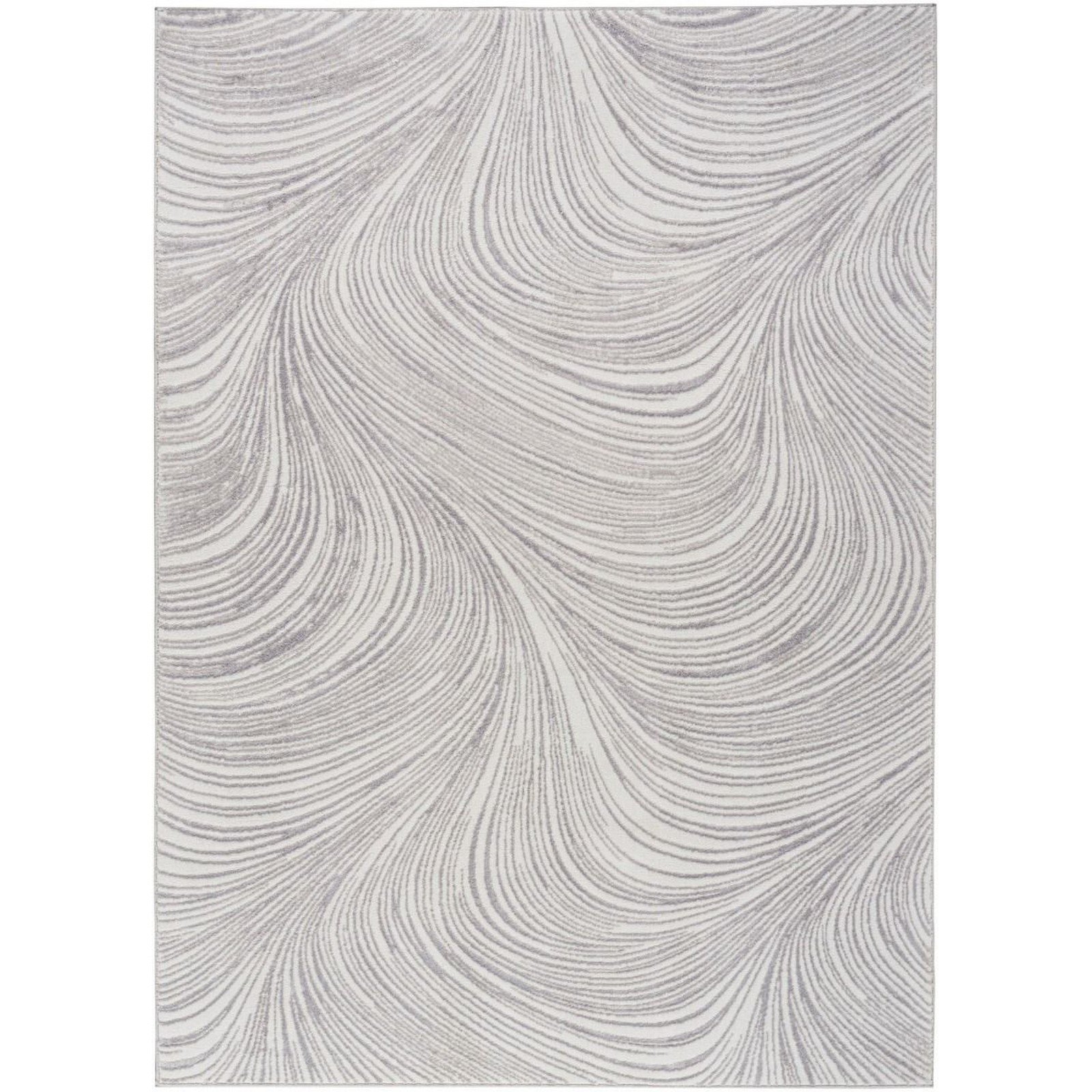 Mega Flooring Grey Modern Abstract Rug - 119 x 180cm