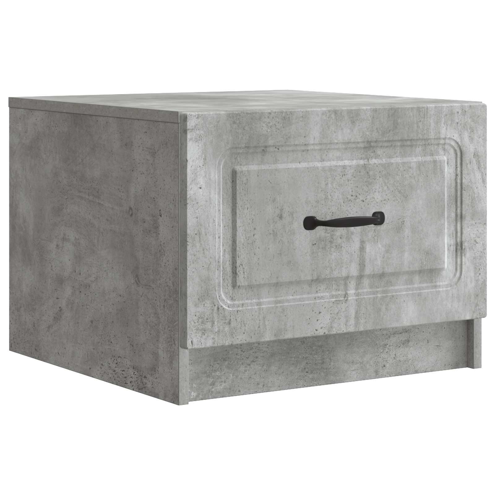 Walplus Engineered Wood Coffee Table - Concrete grey - 49 x 50 x 37 cm