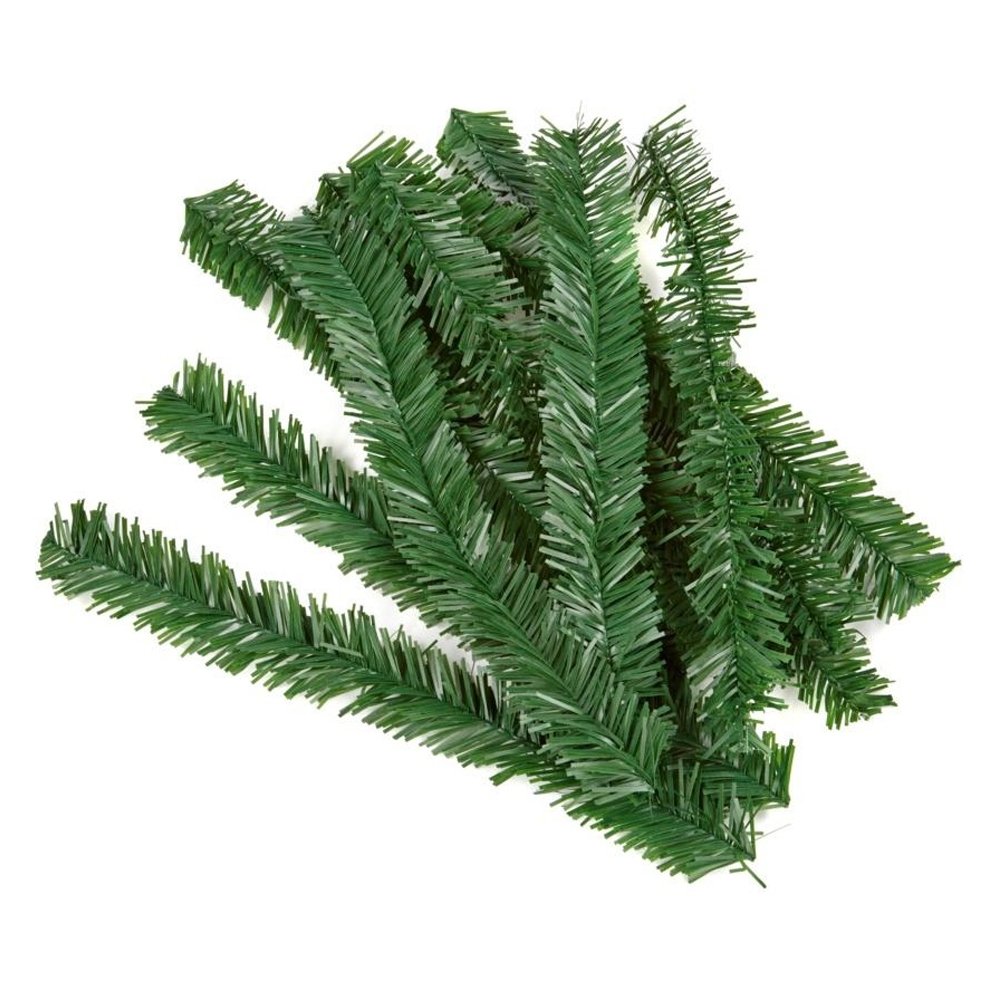 Premier Christmas Pack of 10 Garland Ties - Green