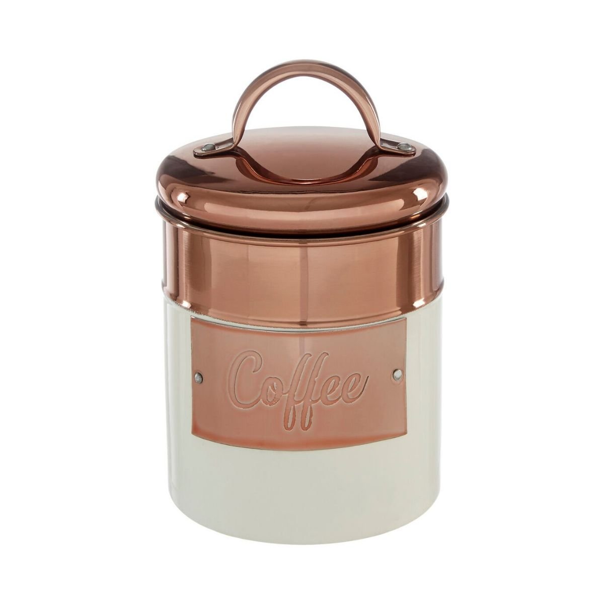 Orsina Prescott Copper Coffee Canister – Cream