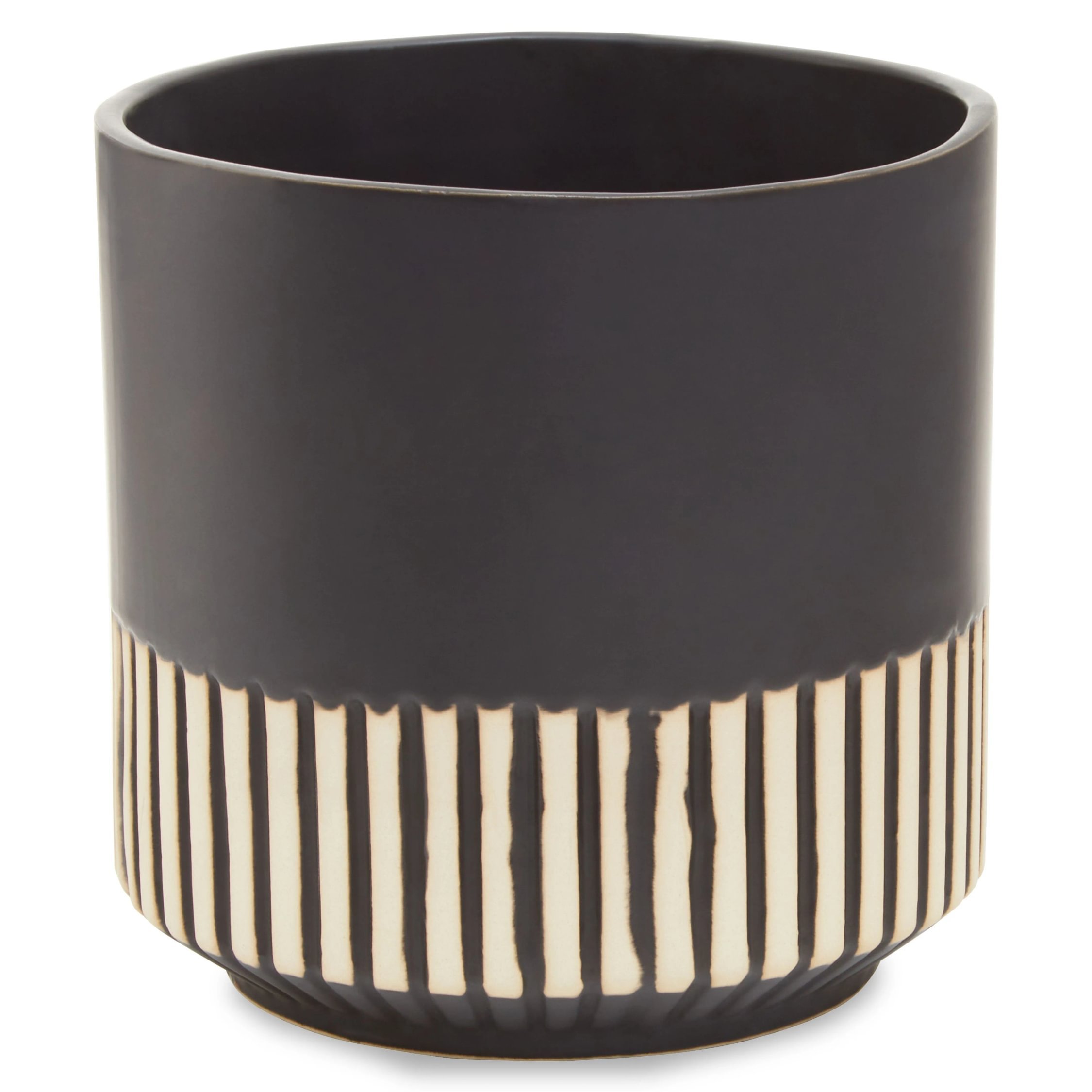 Orsina Kiso Large Stoneware Planter - Black