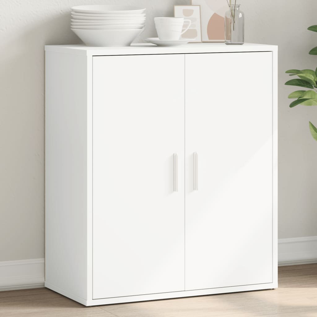 Walplus Engineered Wood Sideboard - White - 60 x 31 x 70 cm