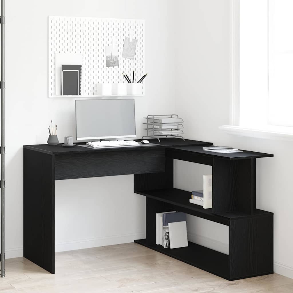 Walplus Engineered Wood Desk - Black Ash - 200 x 50 x 76 cm